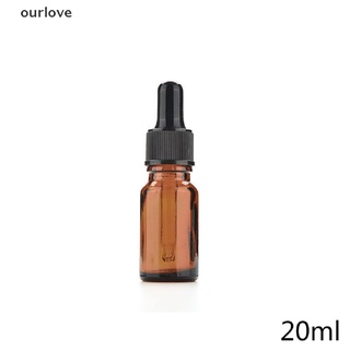 [ourlove] nuevo 5ml-100ml ámbar vidrio líquido reactivo botella de pipeta ojo gotero aromaterapia [ourlove] (6)
