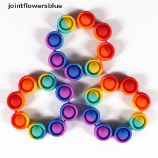 jbcl pop fidget pulsera reliver estrés juguetes arco iris push it burbuja antiestrés juguetes jalea (1)