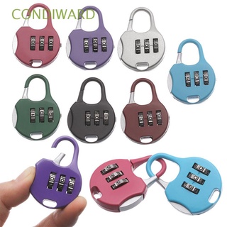 CONDIWARD 1pcs HOT Padlock Mini 3 Digit Dial Password Lock Gift Locker Case Supply Travel Suitcase Combination Code Gym Metal Security Tool/Multicolor