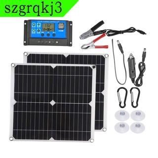 [NANA] Kit De Panel Solar De 50 Vatios Con Puerto USB De Alta Eficiencia Home 10A Controlador