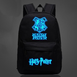 [en Stock] Anime Harry Potter luminoso adolescente bolsa de ordenador portátil mochila escolar (1)