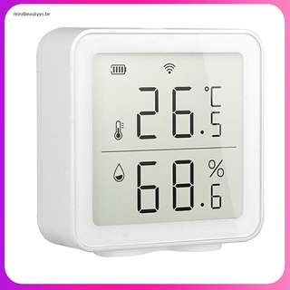 Medidor de control de temperatura y humedad para interiores higrómetro termómetro con pantalla LCD para el hogar inteligente (8)