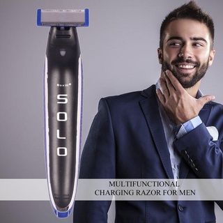 maquinilla de afeitar eléctrica multifunción recargable para hombre