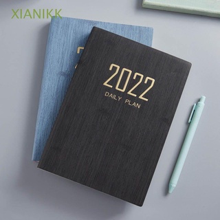 XIANIKK A5 Planner Notebook Office School Supplies Schedule Notepad Plan Book Portable Daily Day to Page 2022 Planner Agenda Stationery Writing Pads/Multicolor