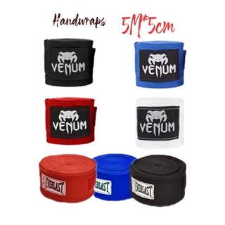 Envolturas de mano elásticas de boxeo 5m Venum Kontact 2 piezas (par) Muay Thai Wrap Handwrap MMA