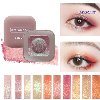 (jay) sombra de ojos de un solo color impermeable nacarados maquillaje en polvo (1)