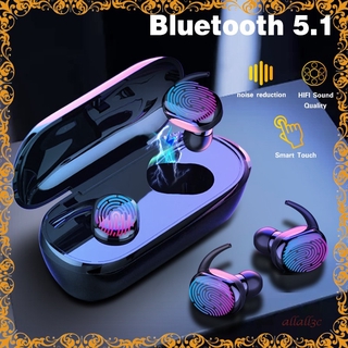 Y30 TWS huella dactilar táctil Bluetooth 5.0 auriculares inalámbricos 4D estéreo auriculares activos cancelación de ruido auriculares inalámbricos auriculares [\(^o^) /~]