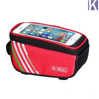 （Superiorcycling) Bicycle Cycling Bike Frame Front Tube Waterproof Mobile Phone Bag Multifunctional Bags (3)