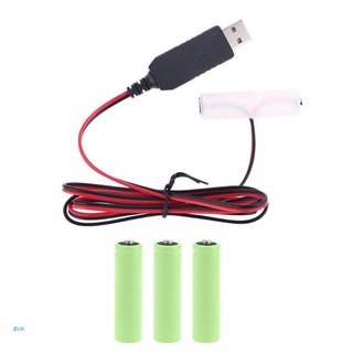 🔥 BVIK LR6 AA Battery Eliminator USB Power Supply Cable Replace 1-4pcs 1.5V AA Battery