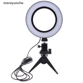 moreyunche 6" led anillo de luz de la lámpara selfie cámara en vivo regulable teléfono estudio foto vídeo cl