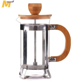 eco-friendly bambú cubierta de café émbolo máquina de té percolator