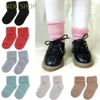 nextshop calcetines de lana para niños de 0 ~ 8 años/calcetines de lana suaves/cómodos para invierno