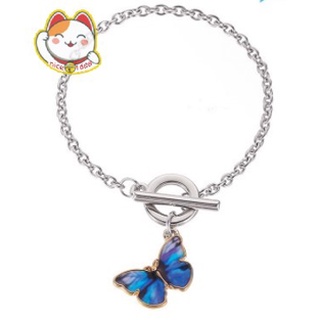 moda retro coreano mariposa pendientes collar pulsera conjunto de mujeres colgante gargantilla cadena conjunto de joyería accesorios regalos