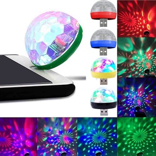 USB Mini LED RGB Disco Stage Light Party Club DJ KTV Xmas Magic Phone Ball Lamp (1)