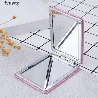 fvuwtg maquillaje compacto espejo mini viaje cosmético plegable portátil espejo de bolsillo doble cl (1)