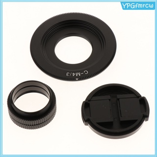 35mm F1.6 C Mount CCTV Lens +Adapter for Olympus Panasonic Micro 4/3 Black