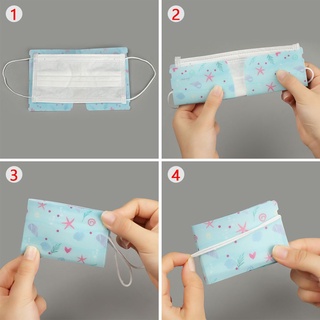 1/5 piezas Bolsa De Plástico Portátil plegable protección Facial Anti-polvo (3)