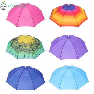 Vincent01 Anti-lluvia Anti-sol cabeza paraguas pesca paraguas sombrero al aire libre suministros