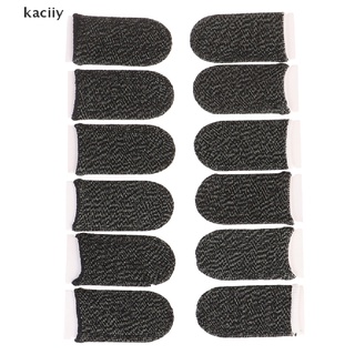 kaciiy - guantes para dedos a prueba de sudor, 6 piezas, pantalla táctil, pulgares, manga de los dedos cl