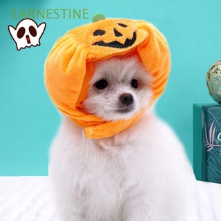 earnestine lindo sombrero de calabaza vestir halloween decoración sombrero mascota accesorios de peluche pequeño perro tocado divertido tocado mascota herramientas