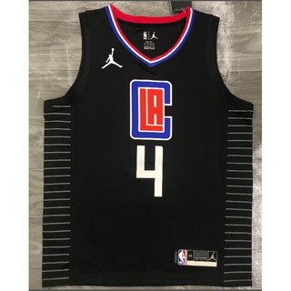 [caliente prensado]RONDO Los Angeles Clippers 4# NBA jersey temporada 2021 JORDAN Theme limited negro baloncesto jersey caliente prensa jersey