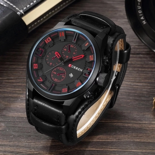 [warranty]reloj de pulsera curren h8225 casual deportivo de cuarzo estilo militar para hombre