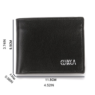MON Vintage Men's PU Leather Short Wallet Coin Change Pocket Purse ID Credit Card Holder (2)