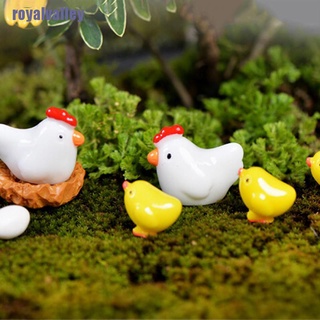royalvalley mini pollo hada jardín miniaturas gnomos musgo terrarios resina figuritas para decoración del hogar ujgf