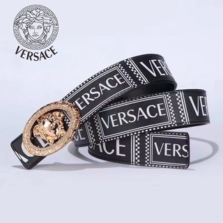 Versace cinturón clásico Retro Fancy Metal hebilla de cuero genuino cinturón de lujo marca hombres y mujeres cinturones