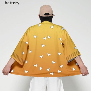 [mejor] 1pc verano casual fresco streetwear demon slayer anime kimono haori yukata cosplay