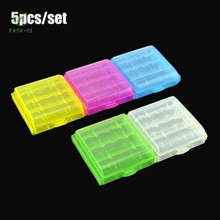 [listo stock] caja de almacenamiento de plástico 5 piezas contenedor para baterías Protector de plástico duro #topfashionlife
