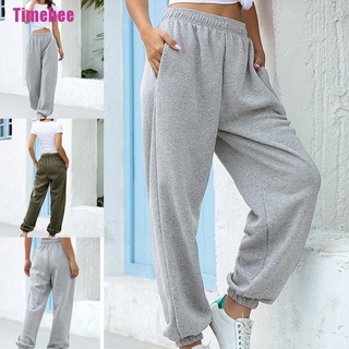 [Timehee] Womens Tracksuit Gym Sport Bottom Comfy Jogging Joggers Trousers Pant Ladies