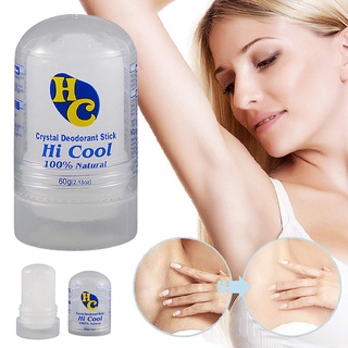 Desodorante de cristal de 60 g Alum Stick Body axilas removedor de olores antitranspirante para hombres y mujeres hombres desodorante palo de (7)