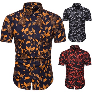 2021 nueva llegada camisas de los hombres impreso verano streetwear impreso cómodo hawaiano casual salvaje de manga corta moda secado rápido camisas de playa