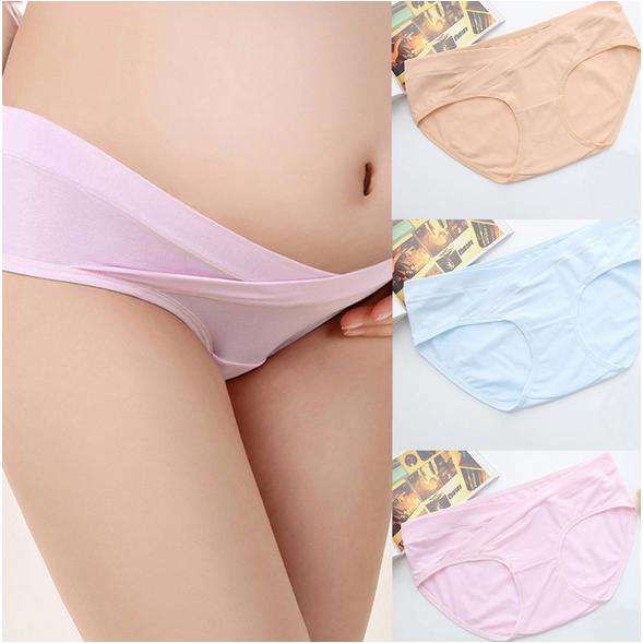 Bragas de maternidad ropa interior de las mujeres embarazadas embarazo cintura baja ropa interior (1)