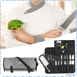 Bolsa de rollo de cuchillo de chef Correas ajustables para herramientas de (1)