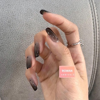Rowan 24 unids/caja de moda mujeres Artificial cubierta completa manicura herramienta bailarina ataúd falso punta de uñas portátil