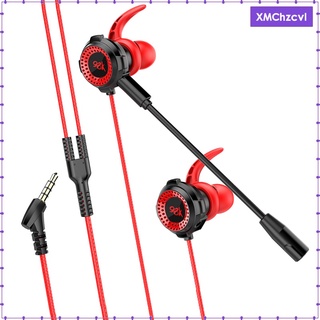 audífonos con cable trenzado de 3.5 mm con micrófono para juegos/laptop/pc