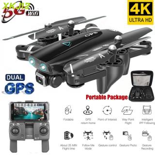 s167 gps drone y cámara 5g rc quadrotor drone 4k wifi fpv helicóptero plegable