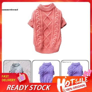 SUMMEZ Soft Texture Pet Clothes Cute Pet Puppy Knitted Pullover Costume Dress-up for Winter