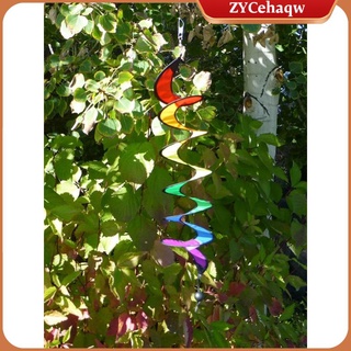55\ '\' arco iris espiral molino de viento windsock camping tienda de campaña decoración de jardín