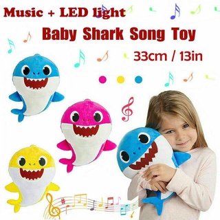 [hot sales]baby shark little shark cantando peluche edición de música big mouth tiburón juguete