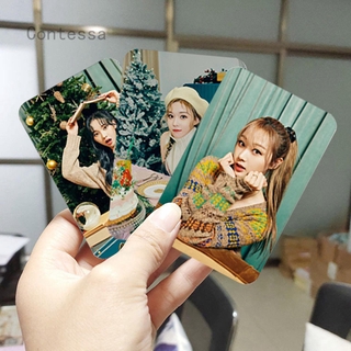 5 unids/set kpop aespa photo card pegatina tarjeta adhesiva tarjeta colectiva