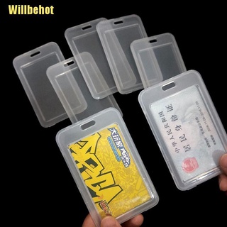 [Willbehot] 1Pc transparente transparente titular de la tarjeta de crédito Id pasaporte Bus tarjeta de visita cubierta [caliente]