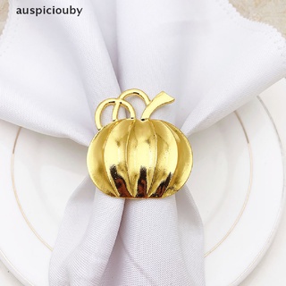 (auspiciouby) 1pcs halloween creativo diseño de calabaza servilleta anillos de calabaza hebilla servilleta en venta