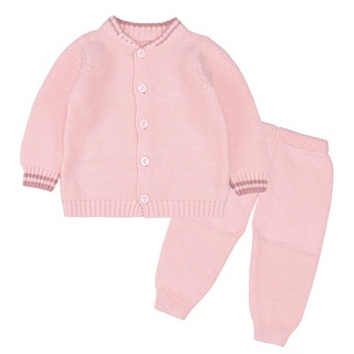Is Conjunto De ropa Infantil Para otoño E invierno color sólido/Suéter De tejer exquisitos y pantalones