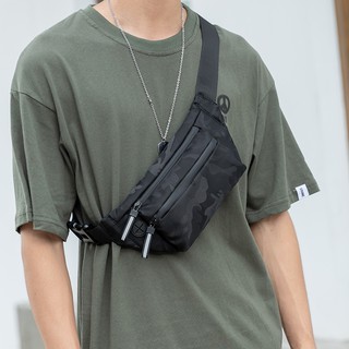super moda de los hombres de la cintura bolsa de nylon ocio pecho bolsa multifuncional crossbody bolsa de deporte
