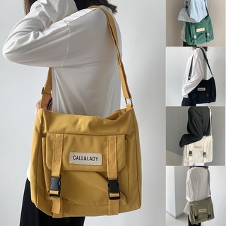 nueva moda casual bolsa simple de un hombro bolsa de mensajero estudiante impermeable bolsa de lona