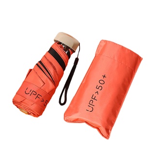Vonl Mini bolsillo de las mujeres paraguas ultraligero lluvia sol paraguas niñas portátil plegable paraguas Anti UV sombrilla (7)