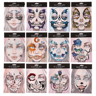 Abongbang/pegatina de cordones faciales para Halloween maquillaje para fiesta de Halloween festival de maquillaje